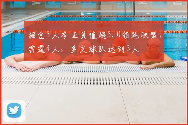 掘金5人净正负值超5.0领跑联盟，雷霆4人，多支球队达到3人